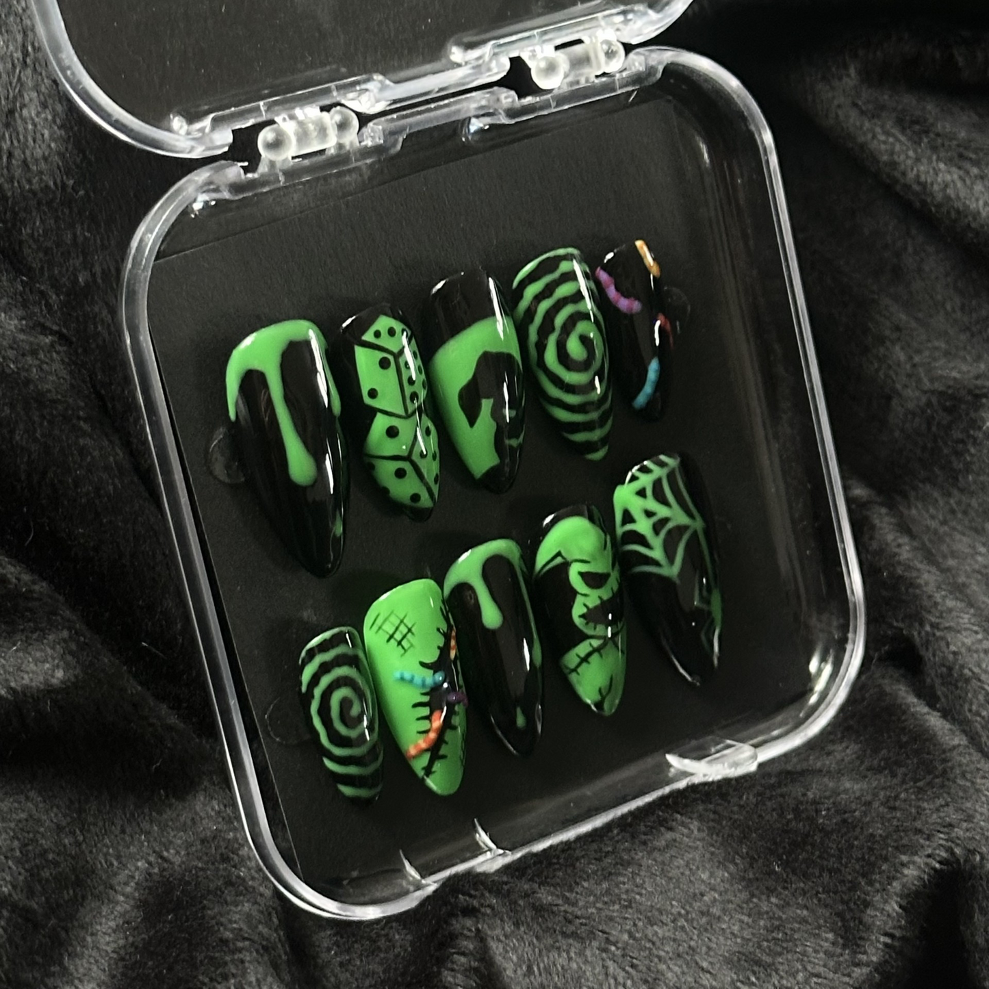 Oogie Boogie Inspired Nails