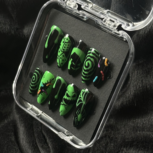 Oogie Boogie Inspired Nails